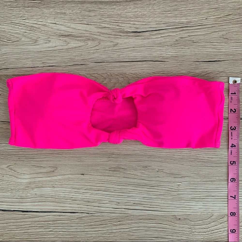 2/$30 bandeau style knot detail bikini top